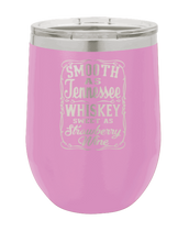 Load image into Gallery viewer, Smooth as Tennessee Whiskey Sweet As Strawberry Wine Laser Engraved Wine Tumbler (Etched)
