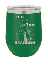 Load image into Gallery viewer, Let&#39;s Go Brandon Ice Cream Laser Engraved Wine Tumbler (Etched)
