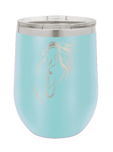 Load image into Gallery viewer, Horse 2 Laser Engraved Wine Tumbler (Etched)
