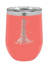 Load image into Gallery viewer, Lighthouse Laser Engraved Wine Tumbler (Etched)
