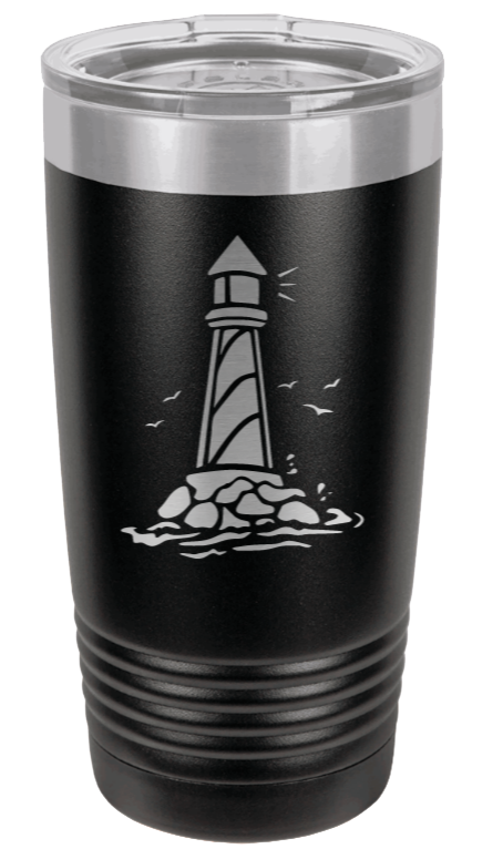 Lighthouse Laser Engraved Tumbler (Etched)