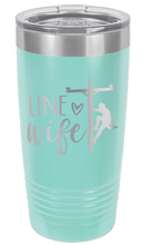 Load image into Gallery viewer, Line Wife Laser Engraved Tumbler (Etched)
