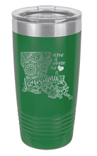 Load image into Gallery viewer, Louisiana - Home Is Where the Heart is Laser Engraved Tumbler (Etched)
