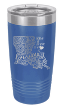 Load image into Gallery viewer, Louisiana - Home Is Where the Heart is Laser Engraved Tumbler (Etched)
