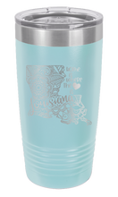 Load image into Gallery viewer, Louisiana - Home Is Where the Heart is Laser Engraved Tumbler (Etched)
