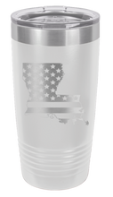 Load image into Gallery viewer, Louisiana State American Flag Laser Engraved Tumbler (Etched)
