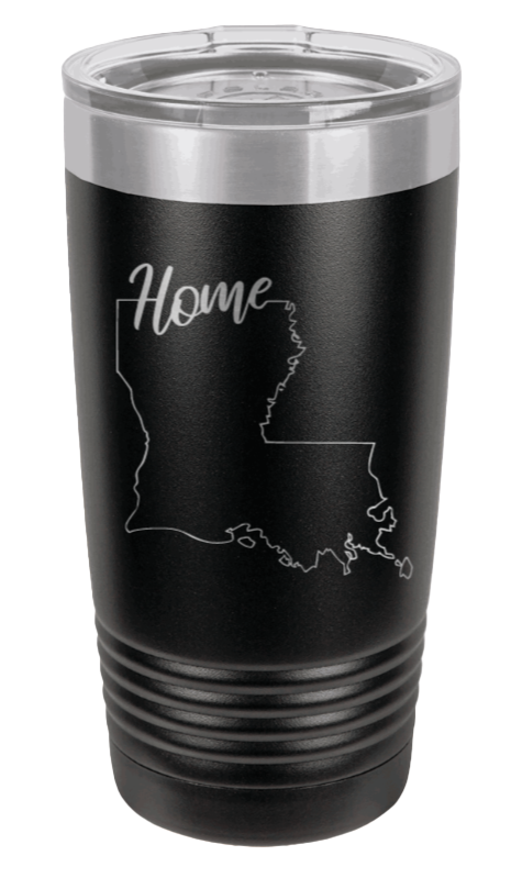Louisiana Home Laser Engraved Tumbler (Etched)