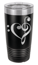 Load image into Gallery viewer, Love Music Laser Engraved Tumbler (Etched)
