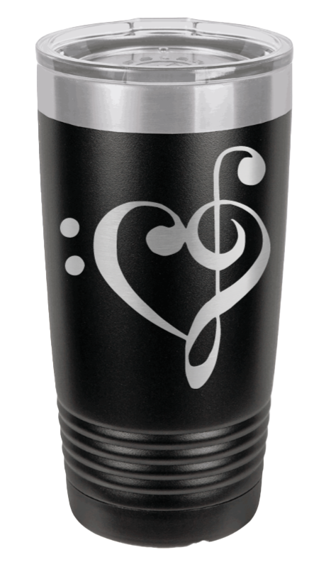 Love Music Laser Engraved Tumbler (Etched)