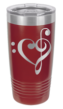 Load image into Gallery viewer, Love Music Laser Engraved Tumbler (Etched)
