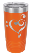 Load image into Gallery viewer, Love Music Laser Engraved Tumbler (Etched)
