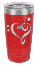 Load image into Gallery viewer, Love Music Laser Engraved Tumbler (Etched)
