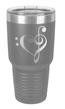 Load image into Gallery viewer, Love Music Laser Engraved Tumbler (Etched)
