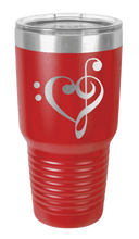 Load image into Gallery viewer, Love Music Laser Engraved Tumbler (Etched)
