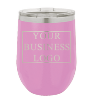 Load image into Gallery viewer, Personalized 12oz Wine Tumbler - Your Design or Logo  - Customizable - Laser Engraved
