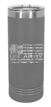 Load image into Gallery viewer, U.S. Army Flag Laser Engraved Skinny Tumbler (Etched)

