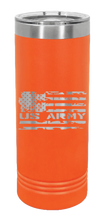 Load image into Gallery viewer, U.S. Army Flag Laser Engraved Skinny Tumbler (Etched)
