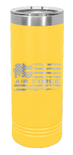 Load image into Gallery viewer, U.S. Air Force Flag Laser Engraved Skinny Tumbler (Etched)
