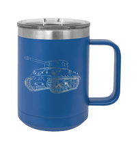 Load image into Gallery viewer, Tank Laser Engraved Mug (Etched)
