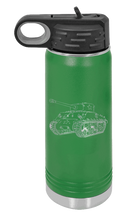 Load image into Gallery viewer, Tank Laser Engraved Water Bottle (Etched)
