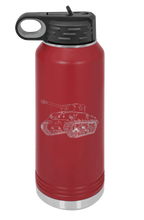 Load image into Gallery viewer, Tank Laser Engraved Water Bottle (Etched)
