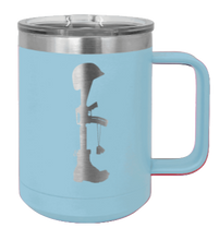 Load image into Gallery viewer, Soldiers Cross Laser Engraved Mug (Etched)
