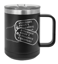 Load image into Gallery viewer, Dog Tags Laser Engraved Mug (Etched)
