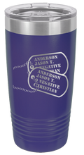 Load image into Gallery viewer, Dog Tags Laser Engraved Tumbler (Etched)
