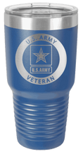 Load image into Gallery viewer, Army Veteran Laser Engraved Tumbler (Etched)
