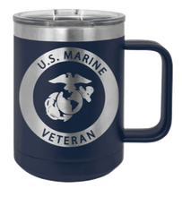 Load image into Gallery viewer, Marine Veteran Laser Engraved Mug (Etched)
