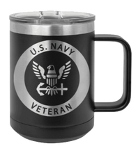 Load image into Gallery viewer, Navy Veteran Laser Engraved Mug (Etched)
