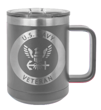 Load image into Gallery viewer, Navy Veteran Laser Engraved Mug (Etched)
