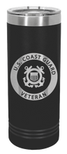 Load image into Gallery viewer, Coast Guard Veteran Laser Engraved Skinny Tumbler (Etched)
