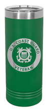 Load image into Gallery viewer, Coast Guard Veteran Laser Engraved Skinny Tumbler (Etched)
