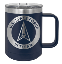 Load image into Gallery viewer, Space Force Veteran Laser Engraved Mug (Etched)
