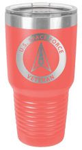 Load image into Gallery viewer, Space Force Veteran Laser Engraved Tumbler (Etched)
