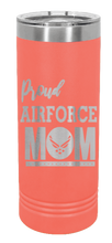 Load image into Gallery viewer, Proud U.S. Air Force Mom Laser Engraved Skinny Tumbler (Etched)
