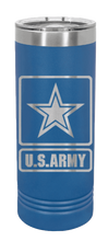 Load image into Gallery viewer, U.S. Army Laser Engraved Skinny Tumbler (Etched)
