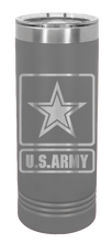 Load image into Gallery viewer, U.S. Army Laser Engraved Skinny Tumbler (Etched)
