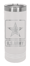 Load image into Gallery viewer, U.S. Army Laser Engraved Skinny Tumbler (Etched)
