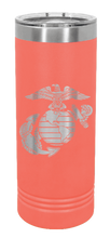 Load image into Gallery viewer, U.S. Marine Corps Laser Engraved Skinny Tumbler (Etched)
