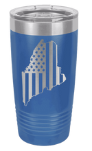 Load image into Gallery viewer, Maine State American Flag Laser Engraved Tumbler (Etched)
