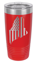 Load image into Gallery viewer, Maine State American Flag Laser Engraved Tumbler (Etched)

