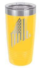 Load image into Gallery viewer, Maine State American Flag Laser Engraved Tumbler (Etched)
