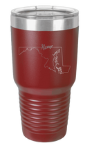 Load image into Gallery viewer, Maryland Home Laser Engraved Tumbler (Etched)
