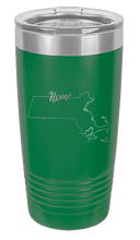 Load image into Gallery viewer, Massachusetts Home Laser Engraved Tumbler (Etched)
