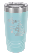 Load image into Gallery viewer, Michigan - Home Is Where the Heart is Laser Engraved Tumbler (Etched)
