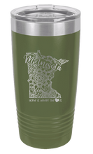 Load image into Gallery viewer, Minnesota - Home Is Where the Heart is Laser Engraved Tumbler (Etched)
