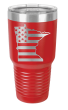 Load image into Gallery viewer, Minnesota State American Flag Laser Engraved Tumbler (Etched)
