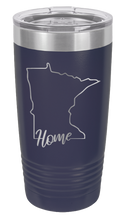 Load image into Gallery viewer, Minnesota Home Laser Engraved Tumbler (Etched)

